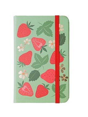 New Strawberries Small Hardcover Journal